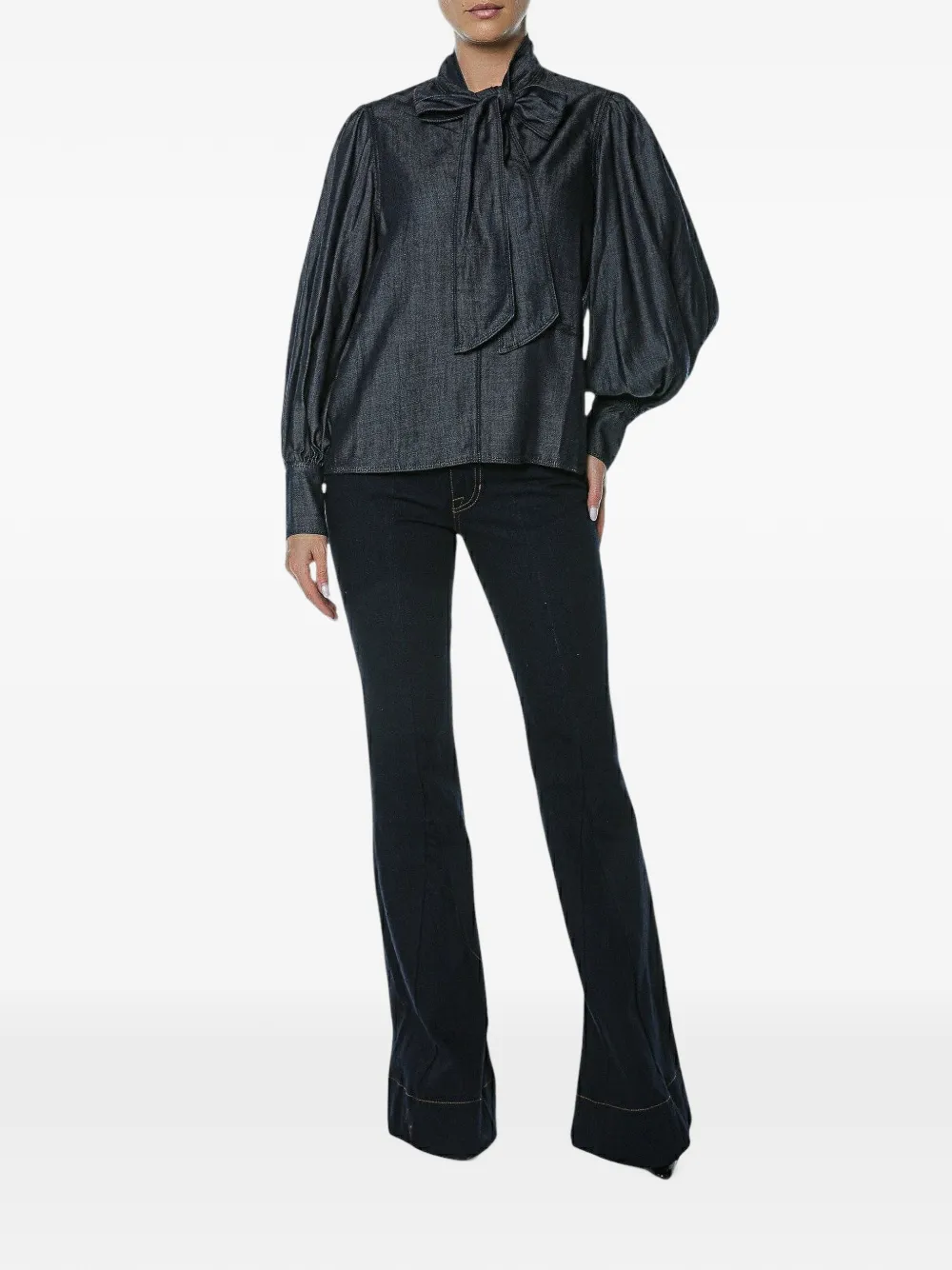 Versace Jeans Couture Cleo Buckles flared jeans Blauw