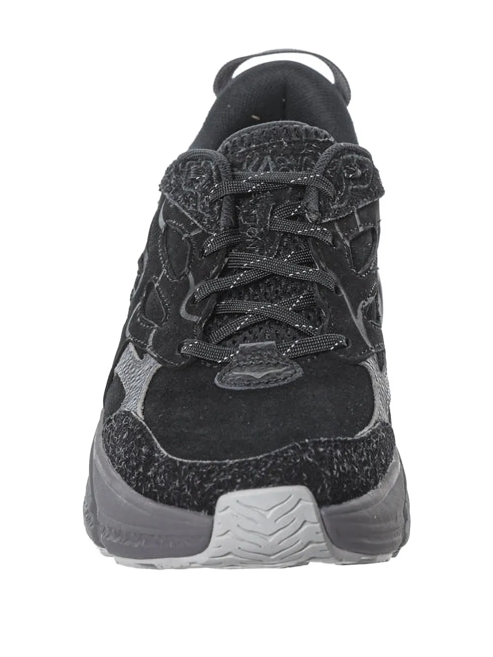 HOKA Clifton L suède low-top sneakers Zwart