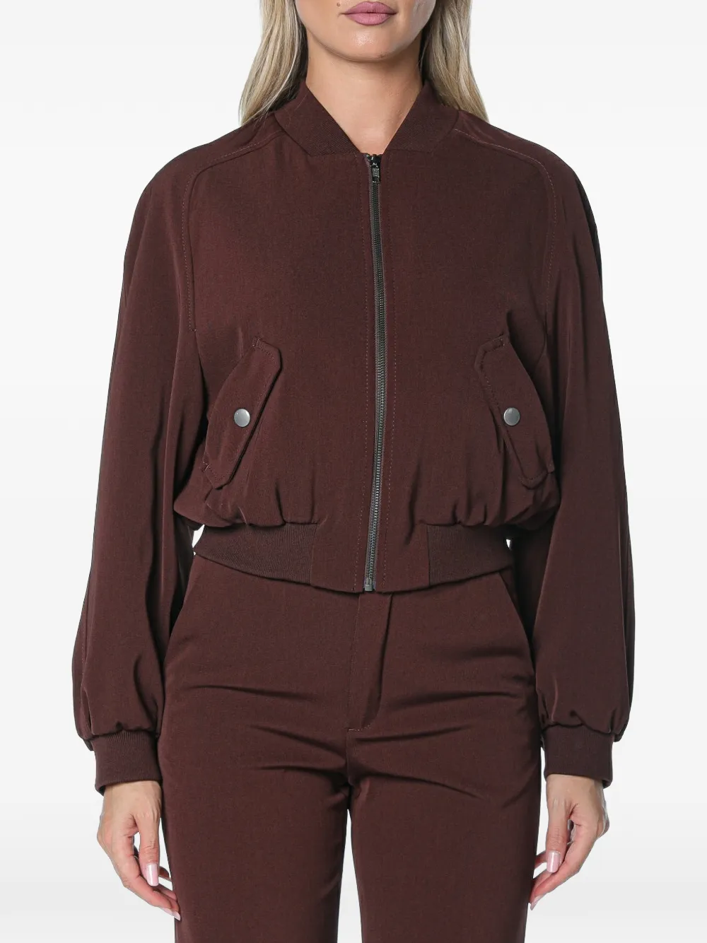 Drykorn cropped bomber jacket - Rot