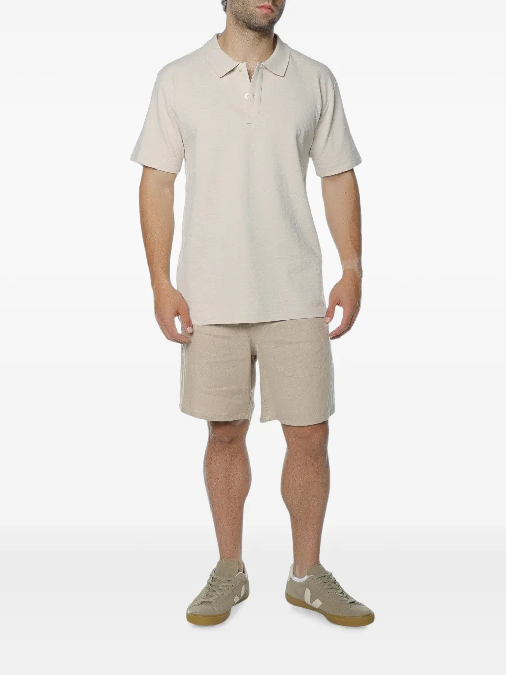 Trussardi Shorts met elastische taille Beige