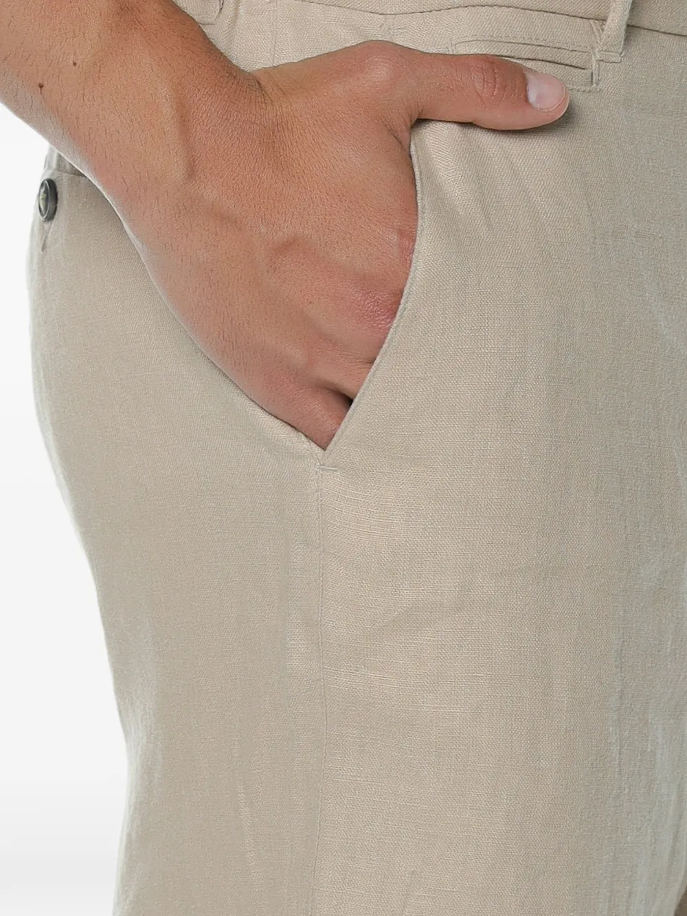 Trussardi Shorts met elastische taille Beige