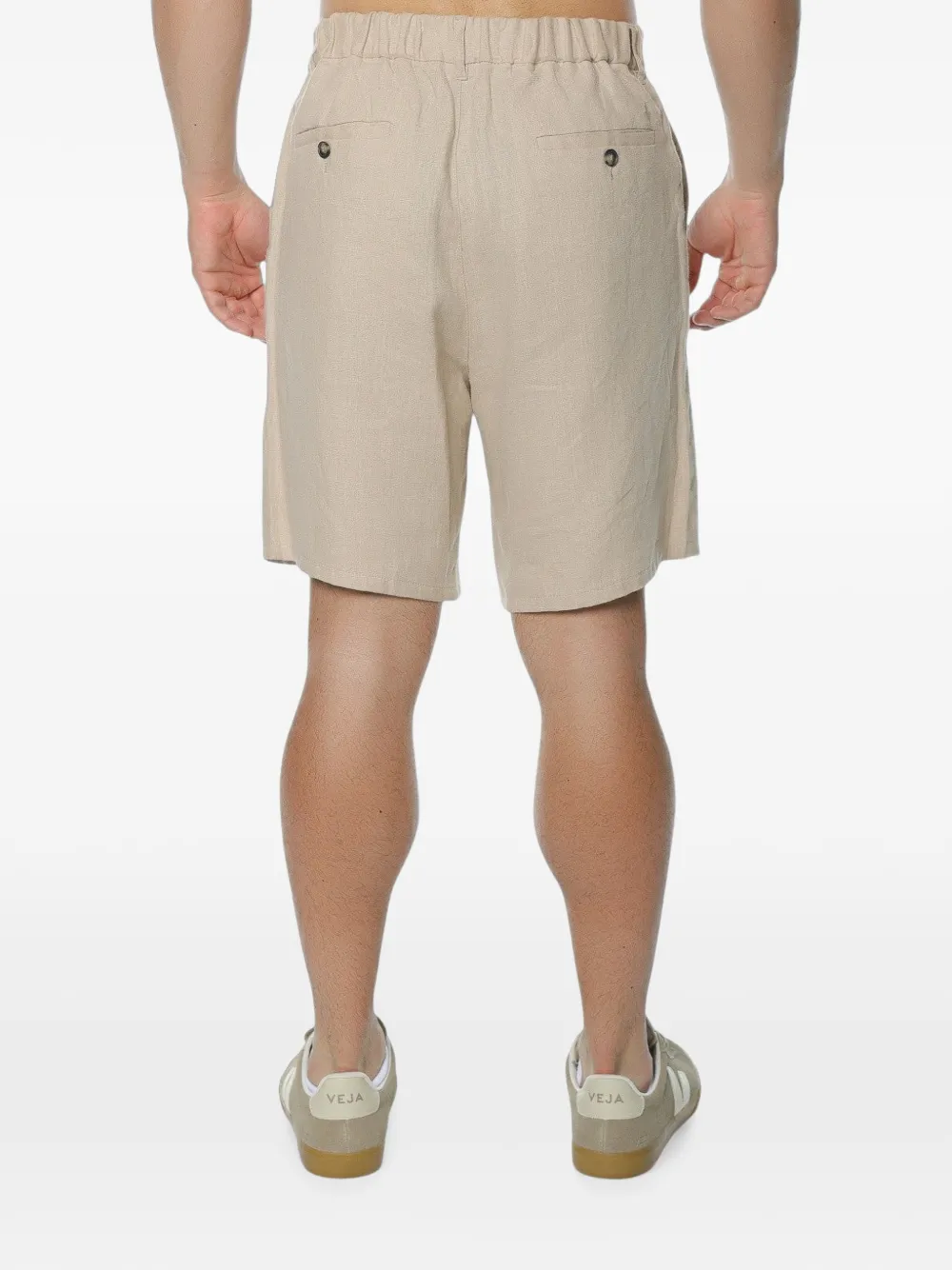 Trussardi Shorts met elastische taille Beige