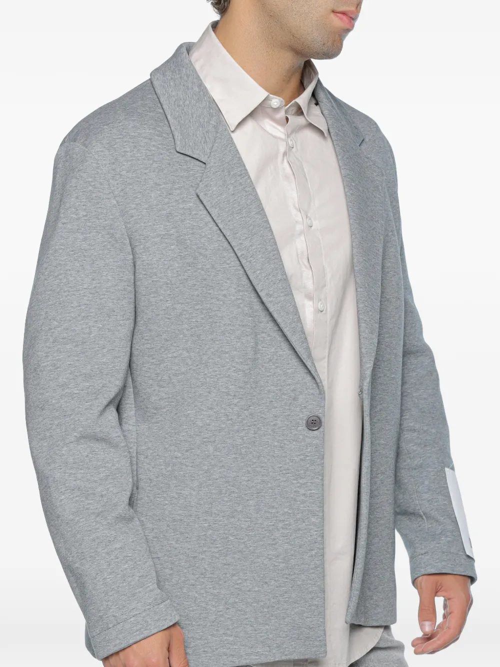 Drykorn Nolen logo-patch jacket - Grau