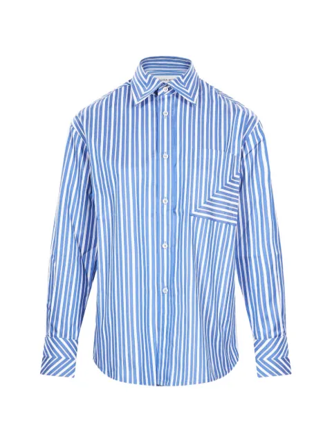 Victoria Beckham chest-pocket striped shirt