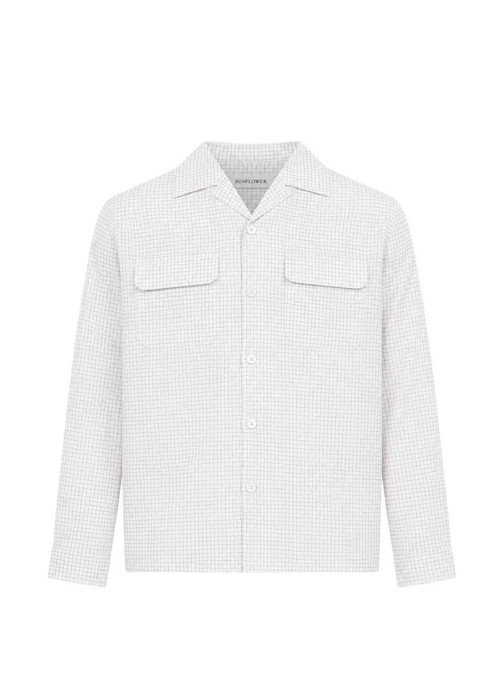 Sunflower check-pattern flap-pocket shirt - Toni neutri