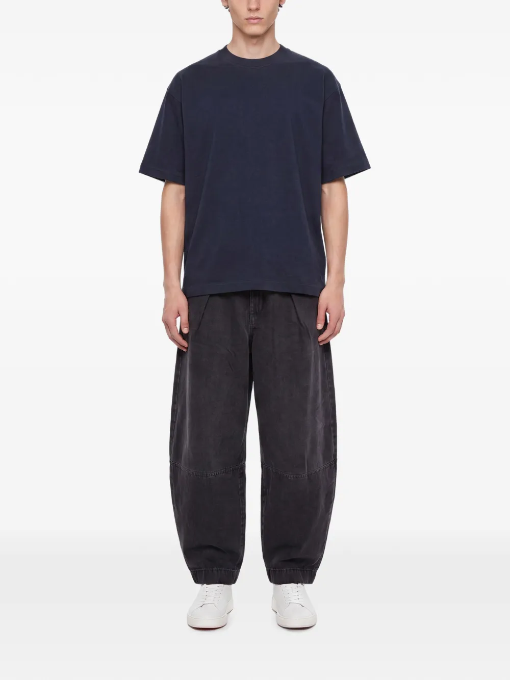 YMC T-shirt met ronde hals Blauw