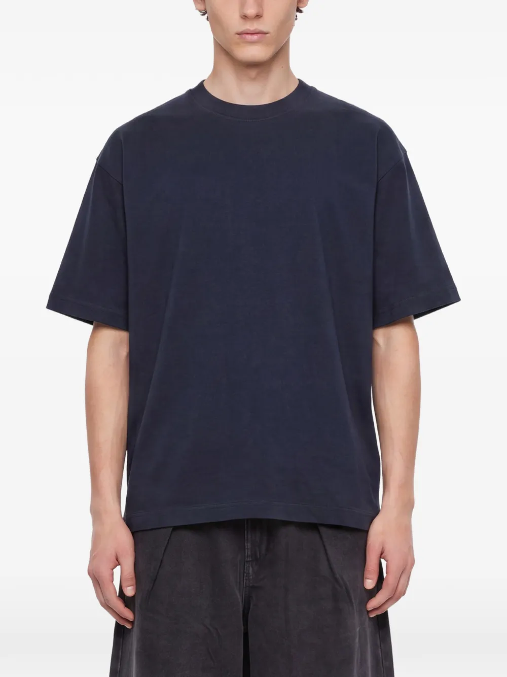 YMC T-shirt met ronde hals Blauw