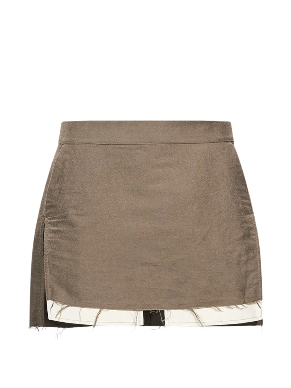 Rick Owens Minigonna Fog - Marrone