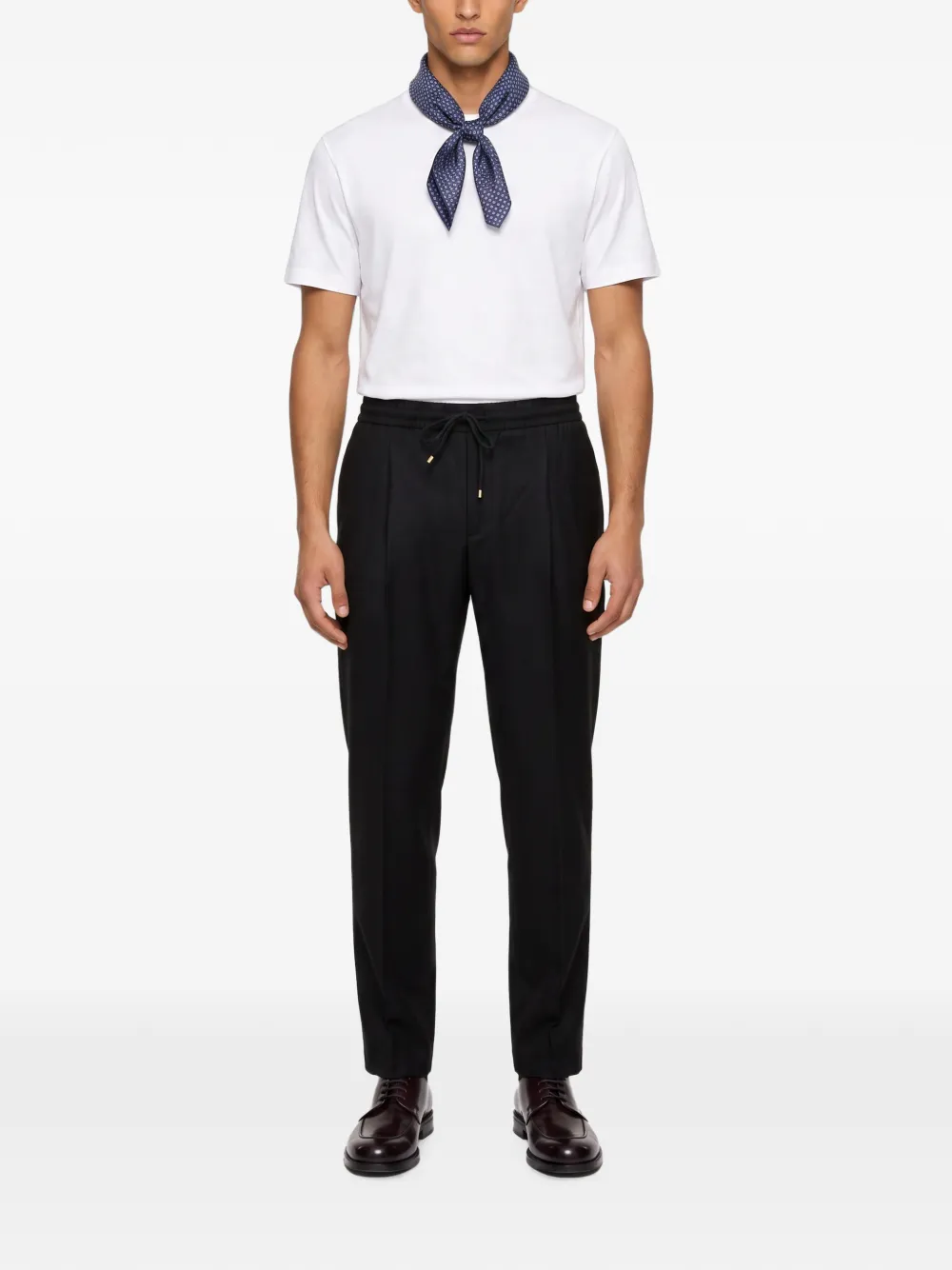 Briglia 1949 Wimbledon pantalon met trekkoordtaille Zwart
