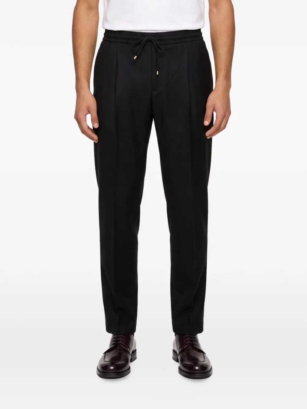 Briglia 1949 Wimbledon pantalon met trekkoordtaille Zwart