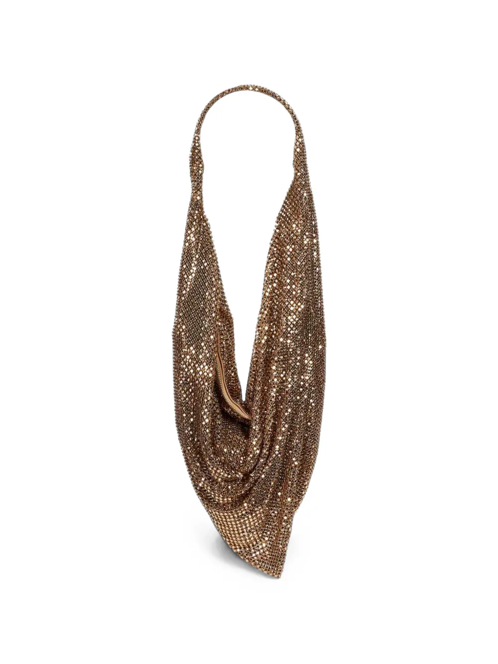 Benedetta Bruzziches Ursula crystal-embellished chainmail tote bag Goud