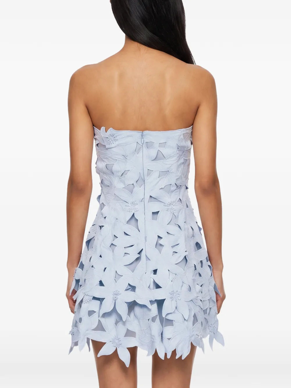 SIMKHAI Strapless midi-jurk Blauw