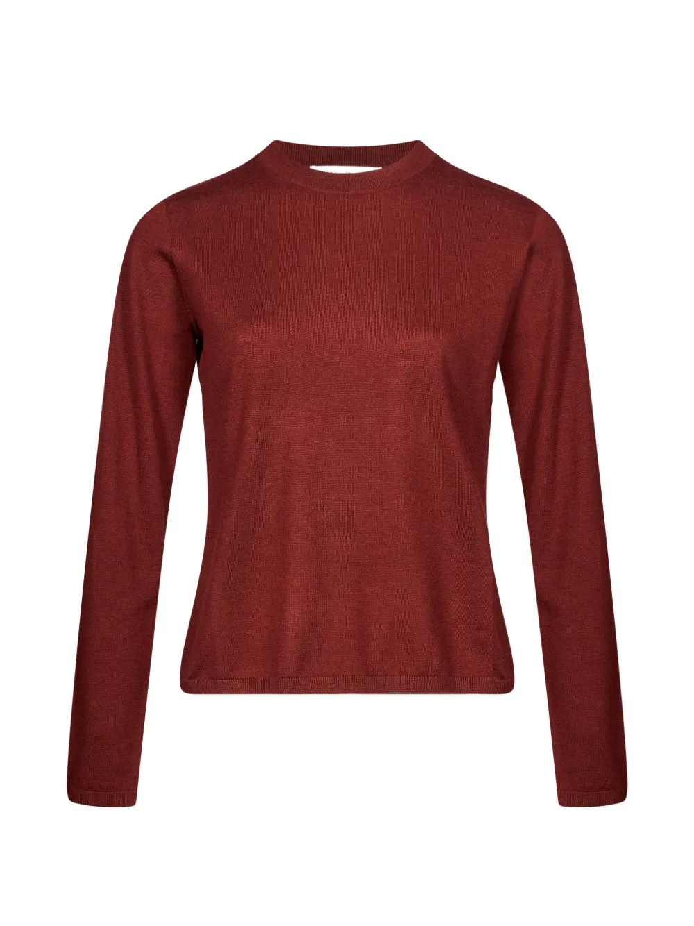 Max Mara Darsena crew-neck long-sleeve sweater Rood