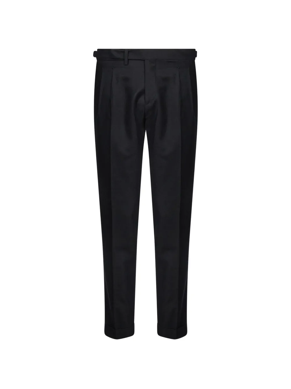 Briglia 1949 pleated turn-up trousers Zwart