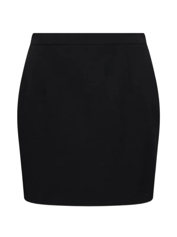 Alessandra Rich High-waisted Mini Skirt in Black