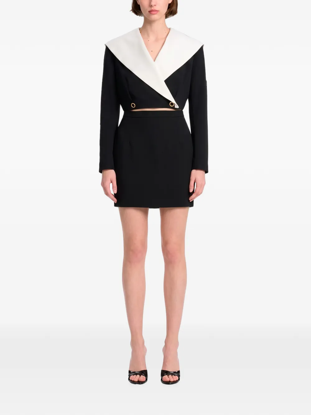 Alessandra Rich High waist mini-rok Zwart