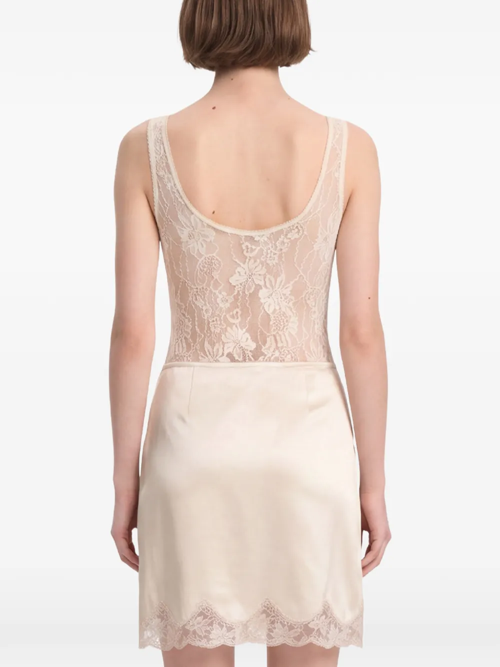 ZIMMERMANN Body met bloemenkant Beige