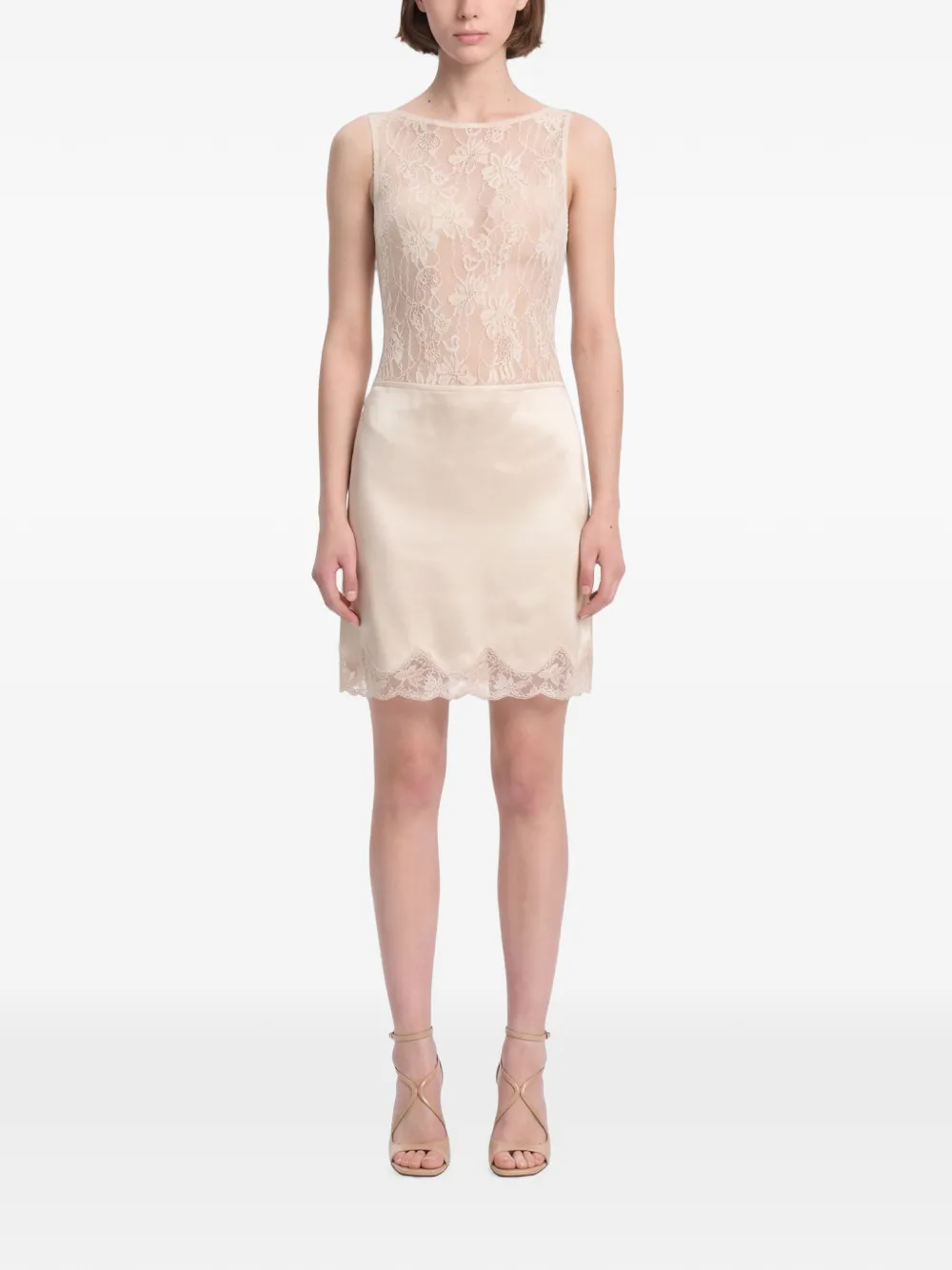ZIMMERMANN Body met bloemenkant Beige