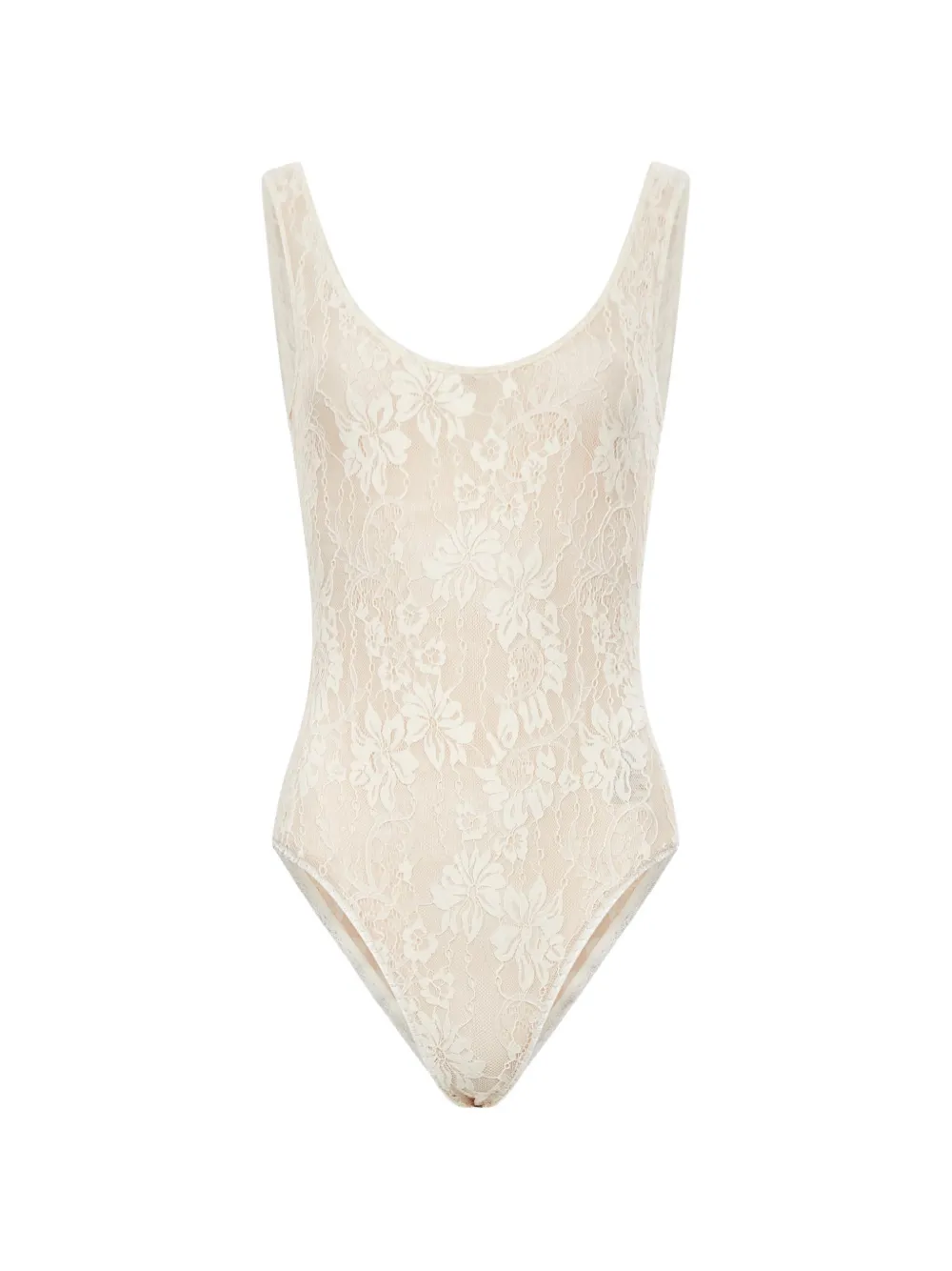 ZIMMERMANN floral-lace bodysuit - Toni neutri