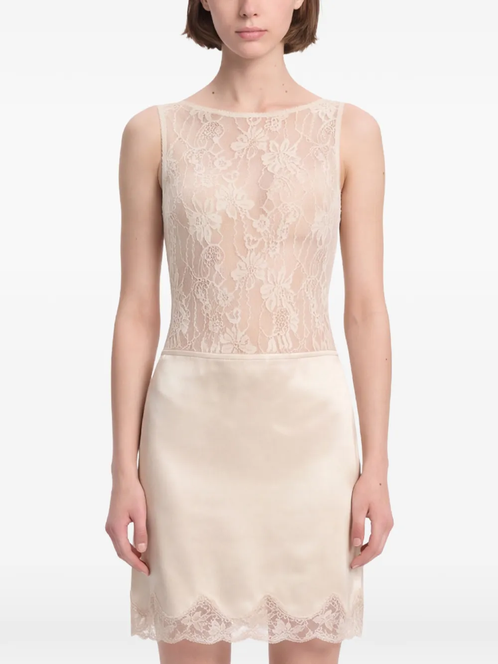 ZIMMERMANN Body met bloemenkant Beige