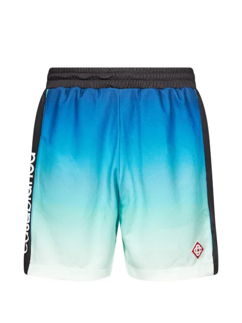 Casablanca blue & green gradient football shorts