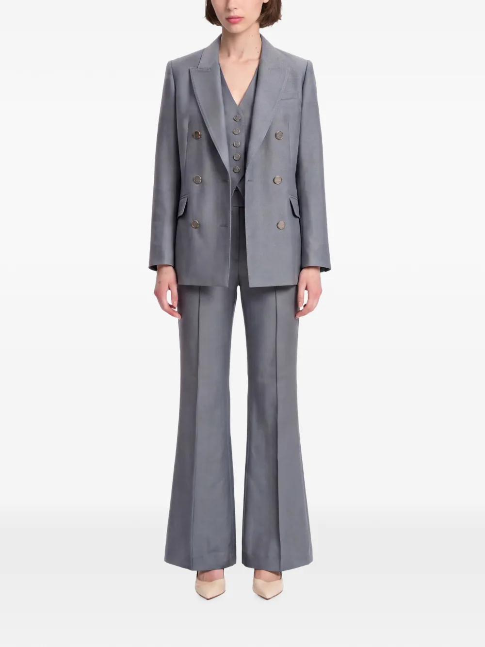 ZIMMERMANN Valiant button-up waistcoat Grijs