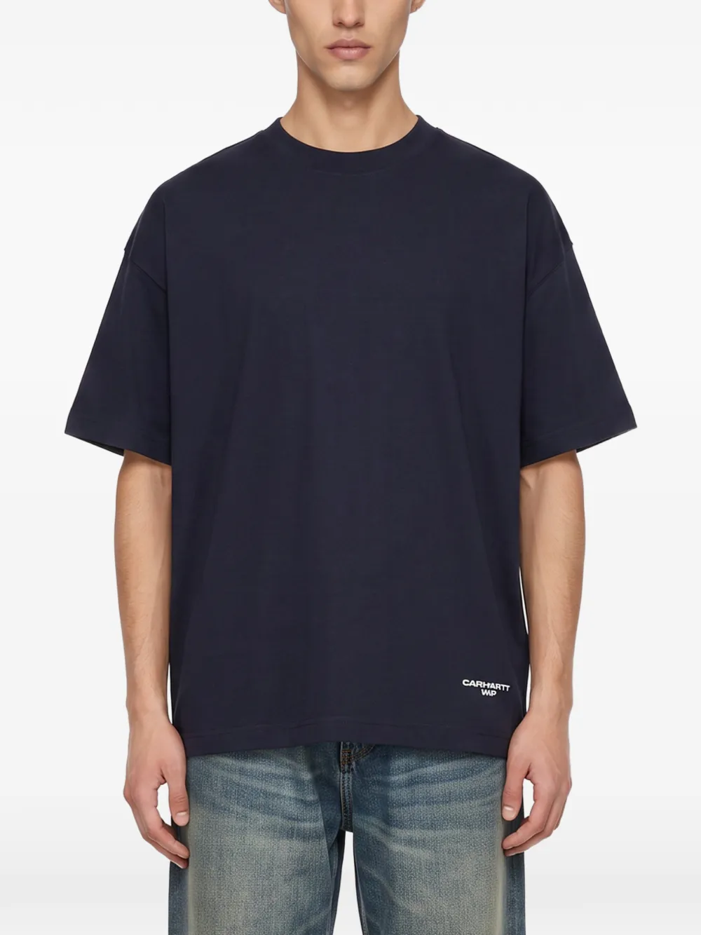 Carhartt WIP S S Chapter Script T-shirt Blauw