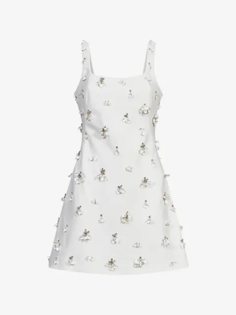 SIMKHAI  floral-embellished A-line mini dress