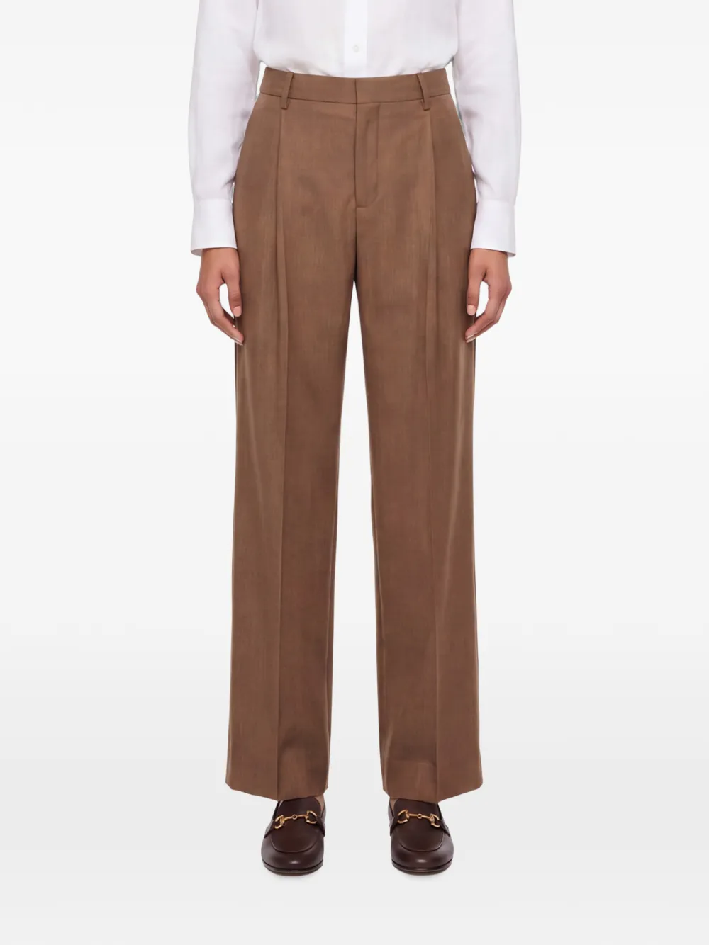 Briglia 1949 Straight plooibroek Bruin