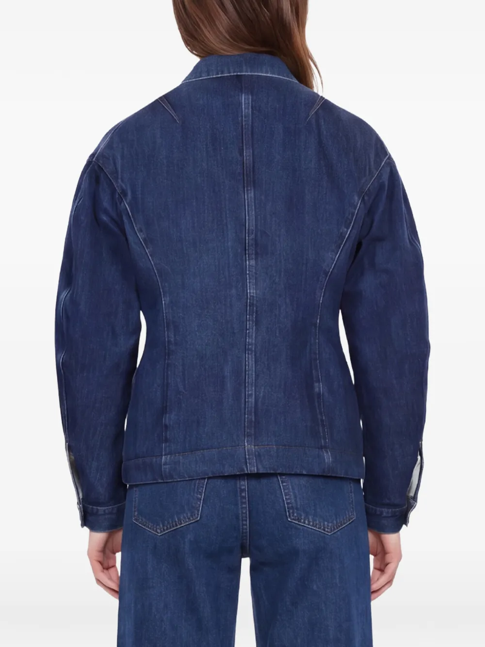 Jil Sander Button-up denim jack Blauw