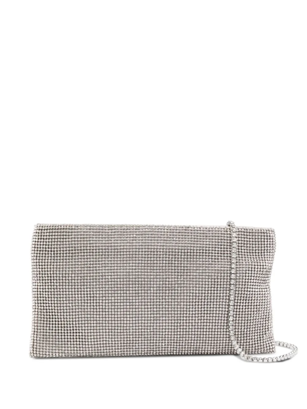 Benedetta Bruzziches La Petite crystal-embellished clutch bag - Argento