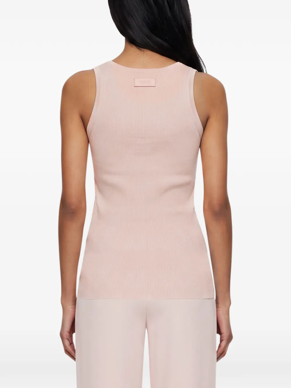 Max Mara Ribgebreide tanktop Roze