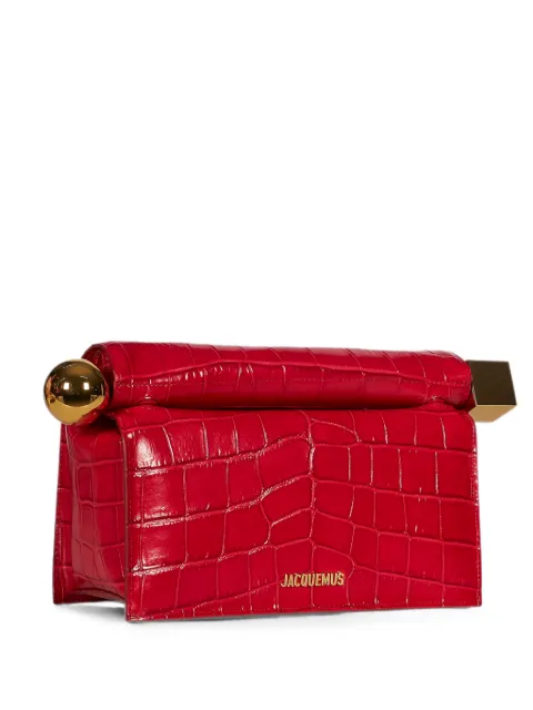 Jacquemus bolsa de mano con efecto de piel de cocodrilo