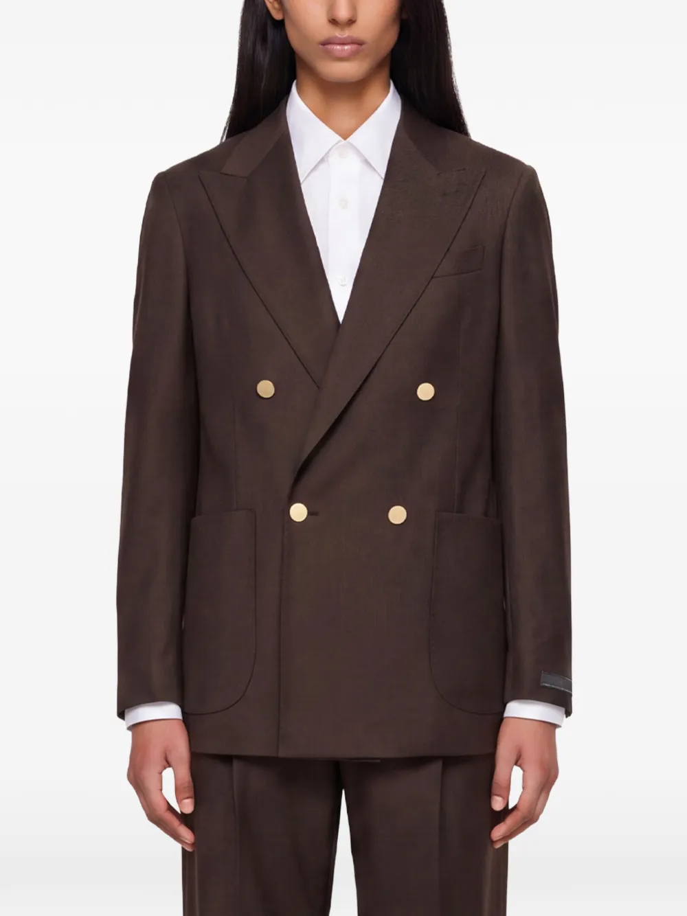 Briglia 1949 Blazer met dubbele rij knopen Bruin