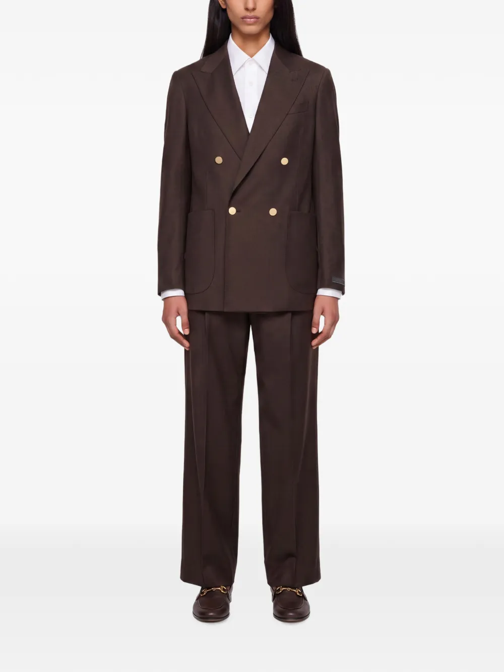 Briglia 1949 Blazer met dubbele rij knopen Bruin
