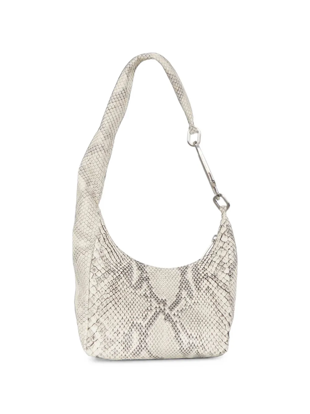 Rick Owens Kleine Disco Gemini shopper met slangen-effect en karabijndetail Beige