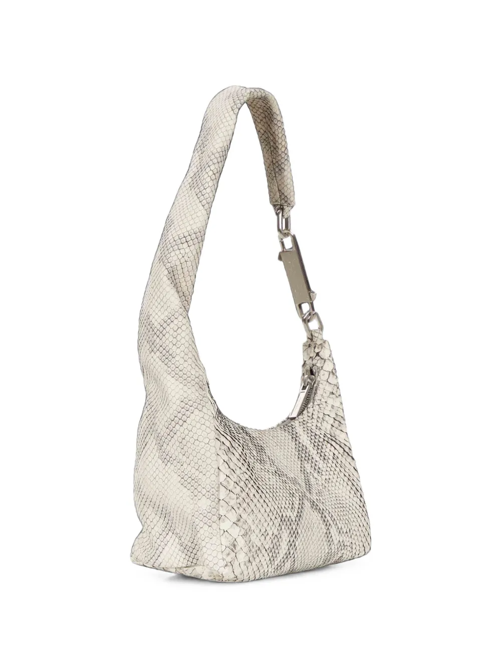 Rick Owens Kleine Disco Gemini shopper met slangen-effect en karabijndetail Beige