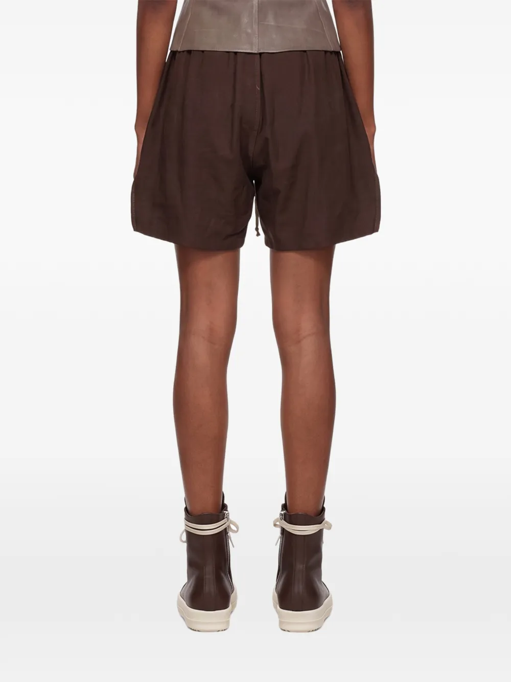 Rick Owens Shorts met trekkoord Bruin