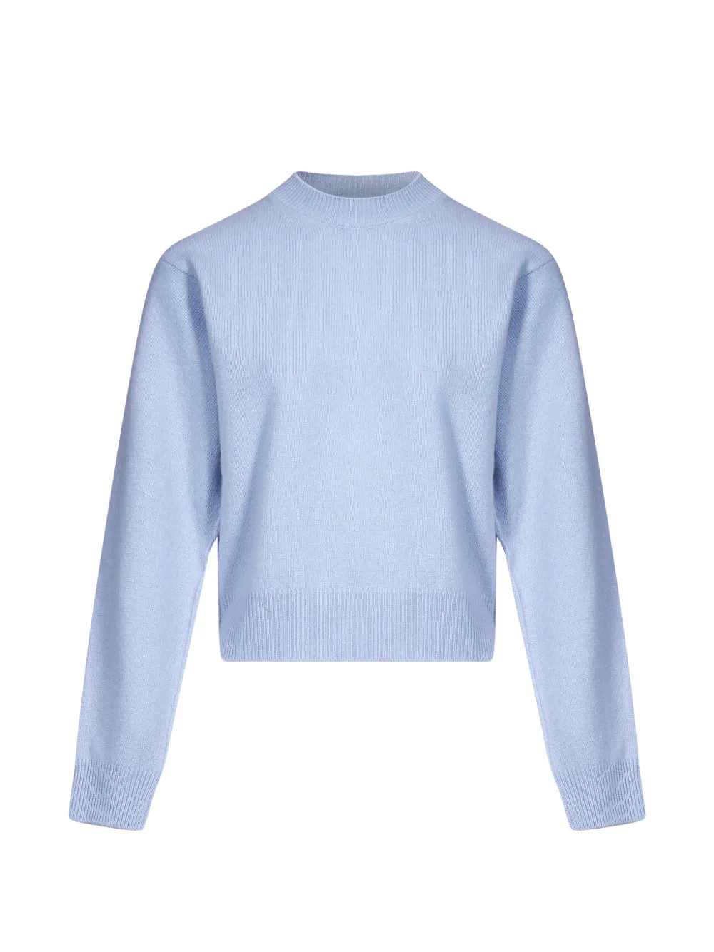 Haikure Rose ribbed-knit crew-neck sweater Blauw