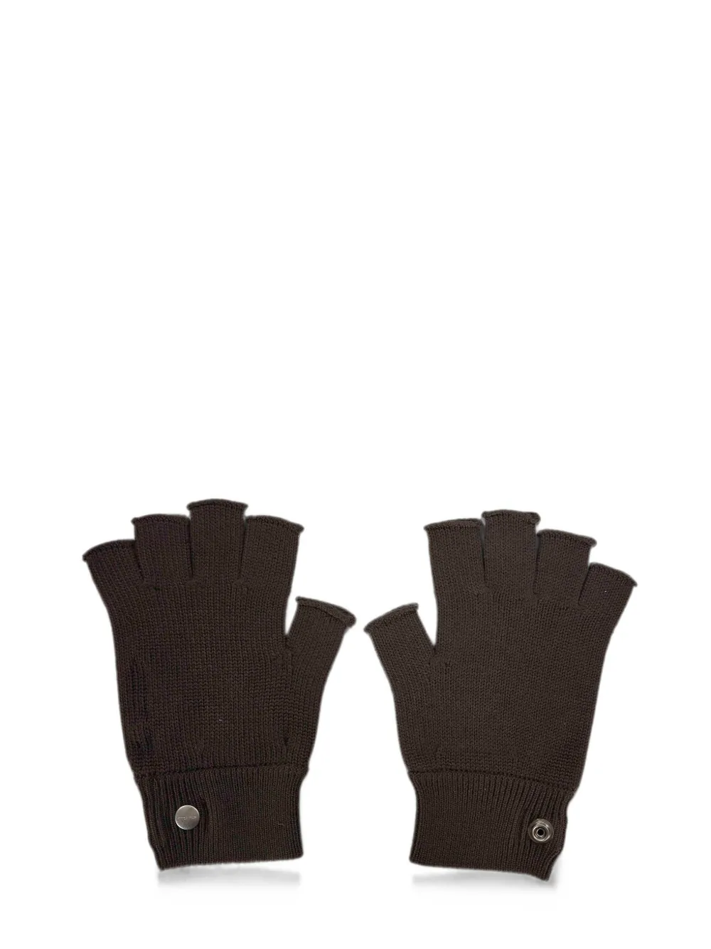 Rick Owens Vingerloze handschoenen met drukknoop Zwart