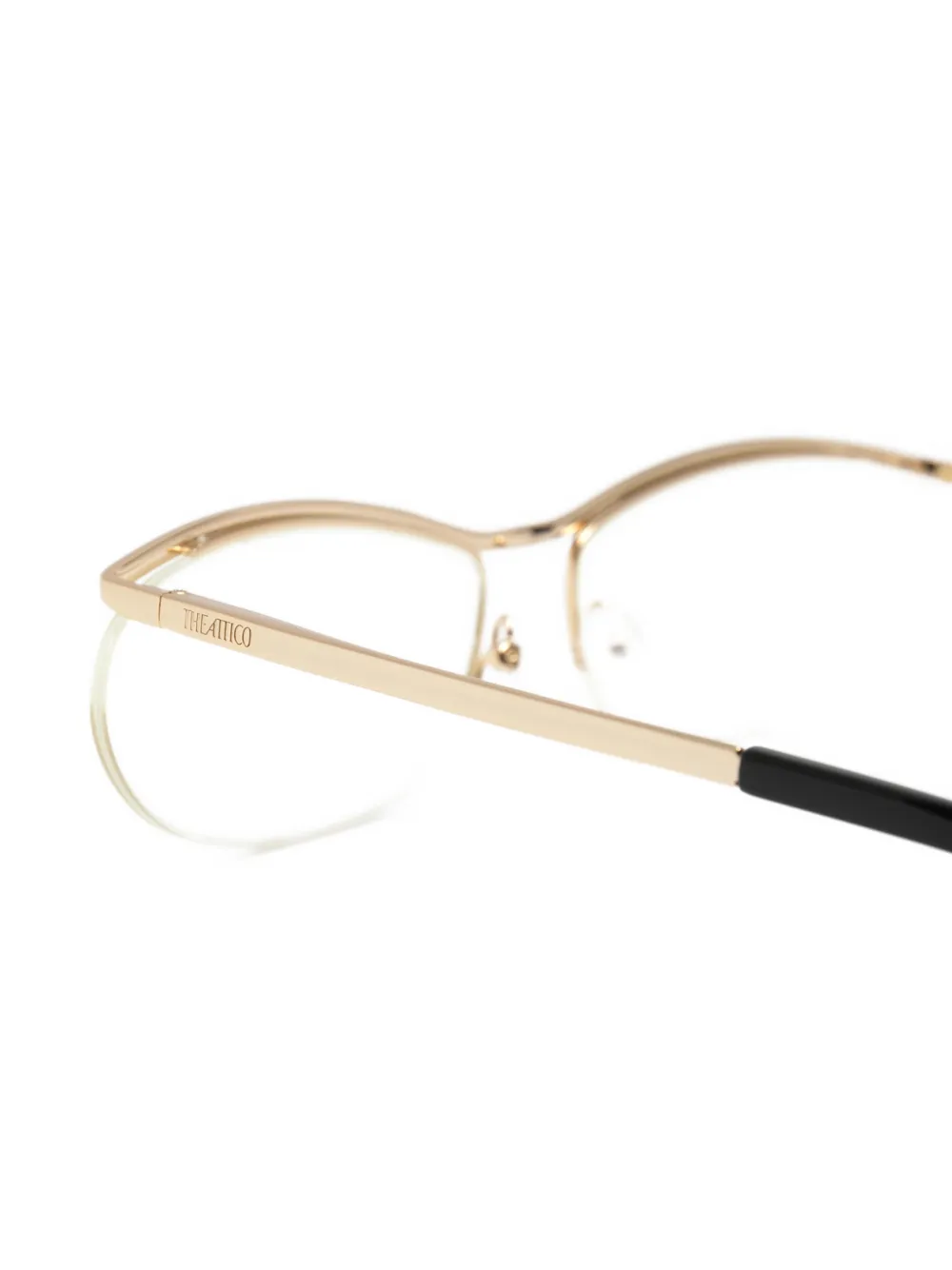 The Attico x Linda Farrow Charlotte bril Goud