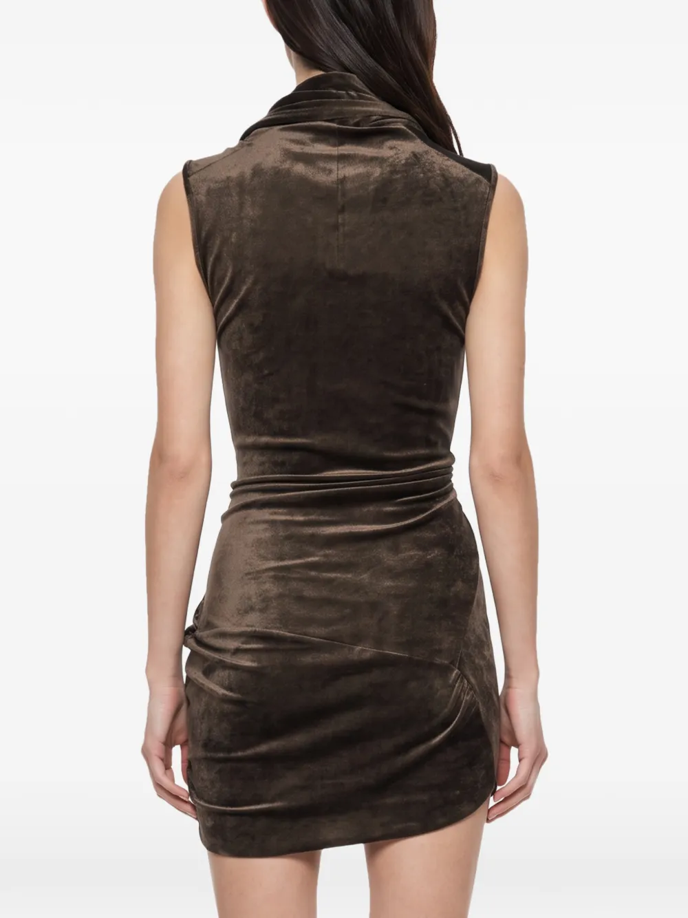 Rick Owens Lilies draped velvet top Bruin