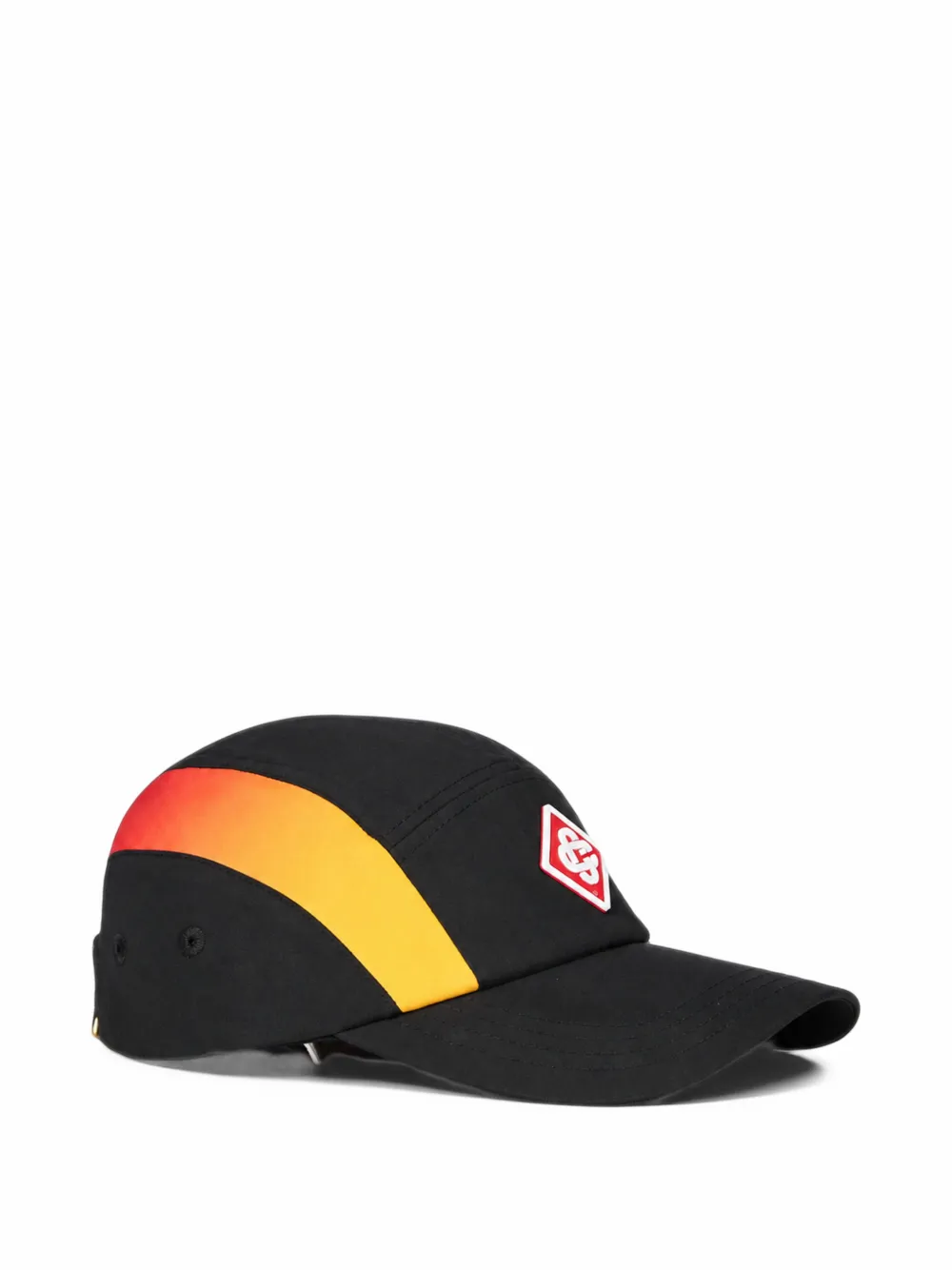 Casablanca gradient-print logo-patch cap Zwart