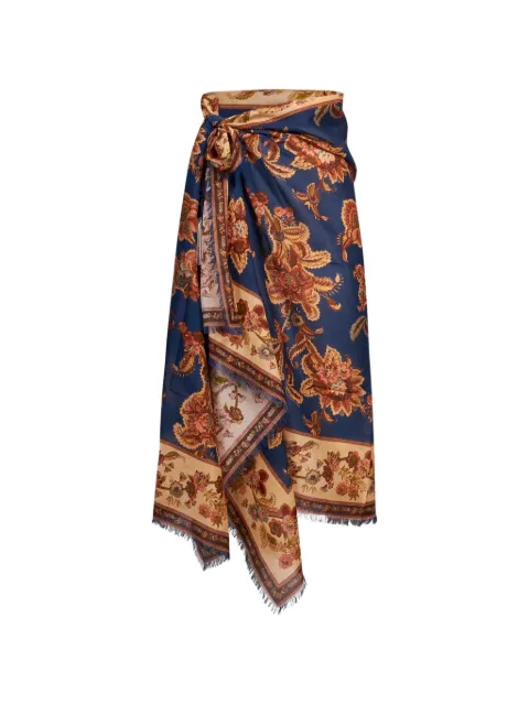 ZIMMERMANN floral-print pareo