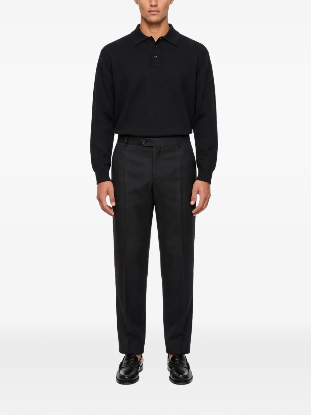 Briglia 1949 pressed-crease tailored trousers Zwart