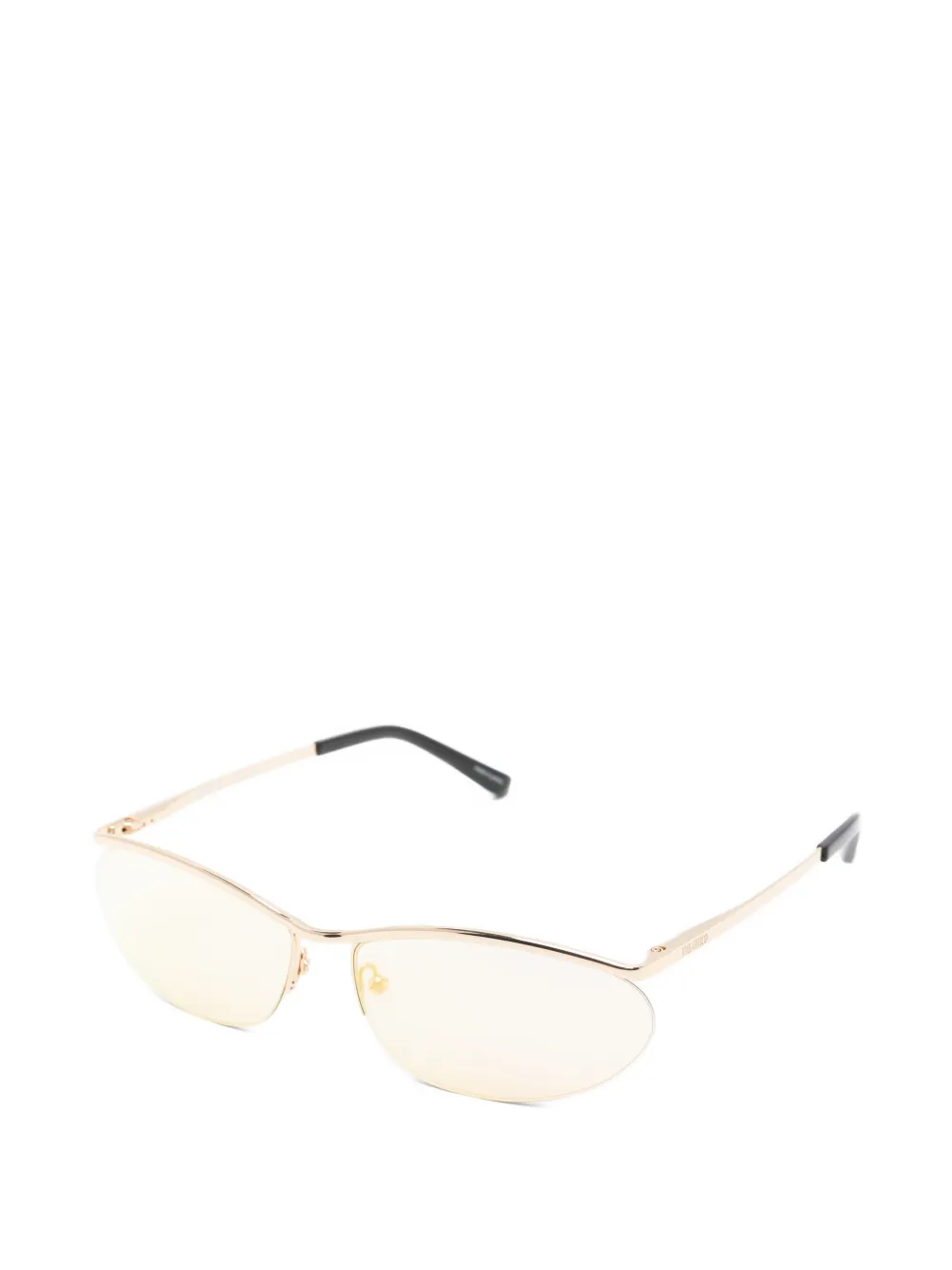 The Attico x Linda Farrow Charlotte zonnebril Goud