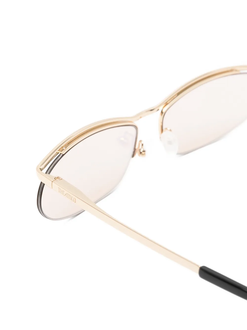 The Attico x Linda Farrow Charlotte zonnebril Goud