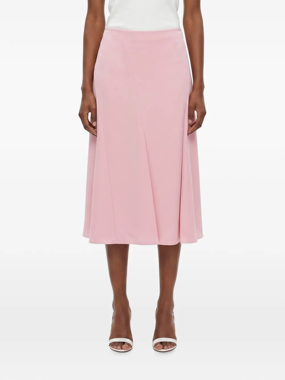 Jil Sander Sablé wollen rok Roze