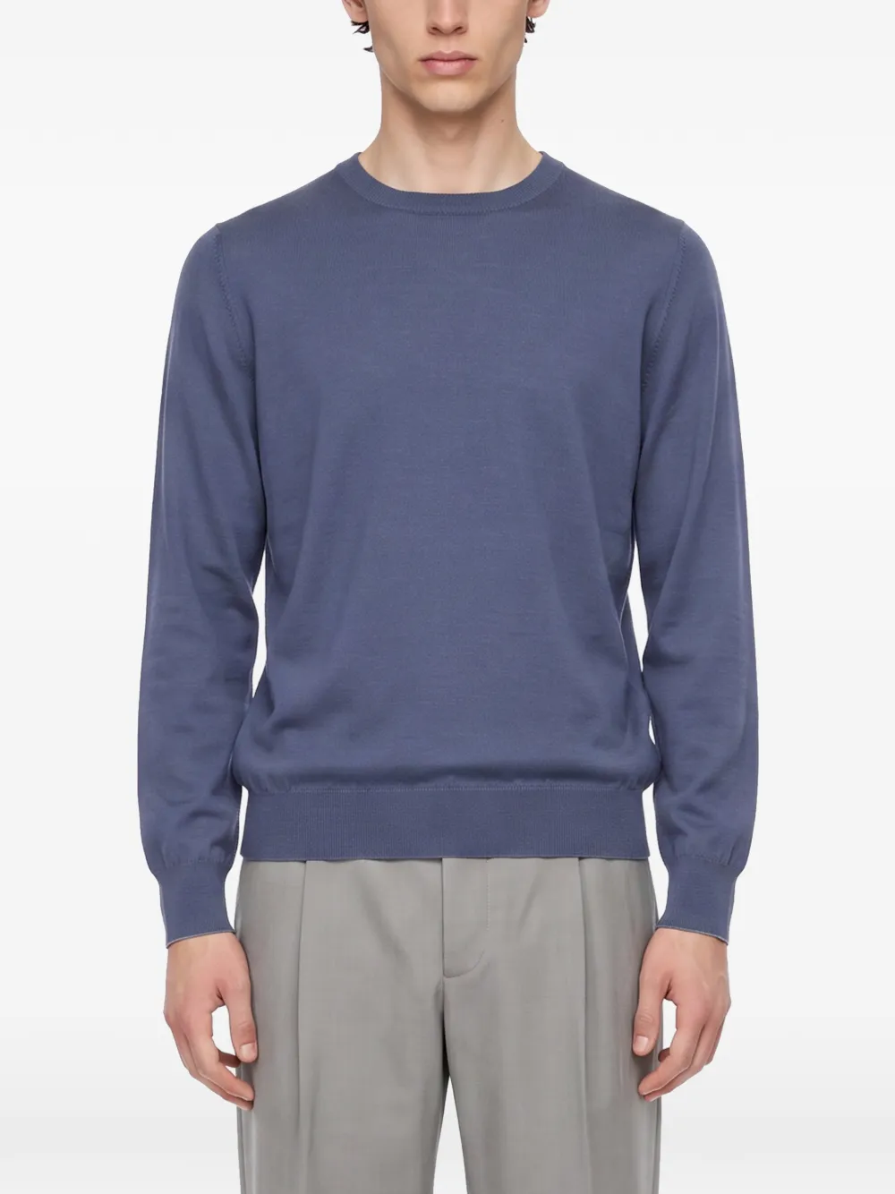 Brunello Cucinelli Trui met hoge hals Blauw