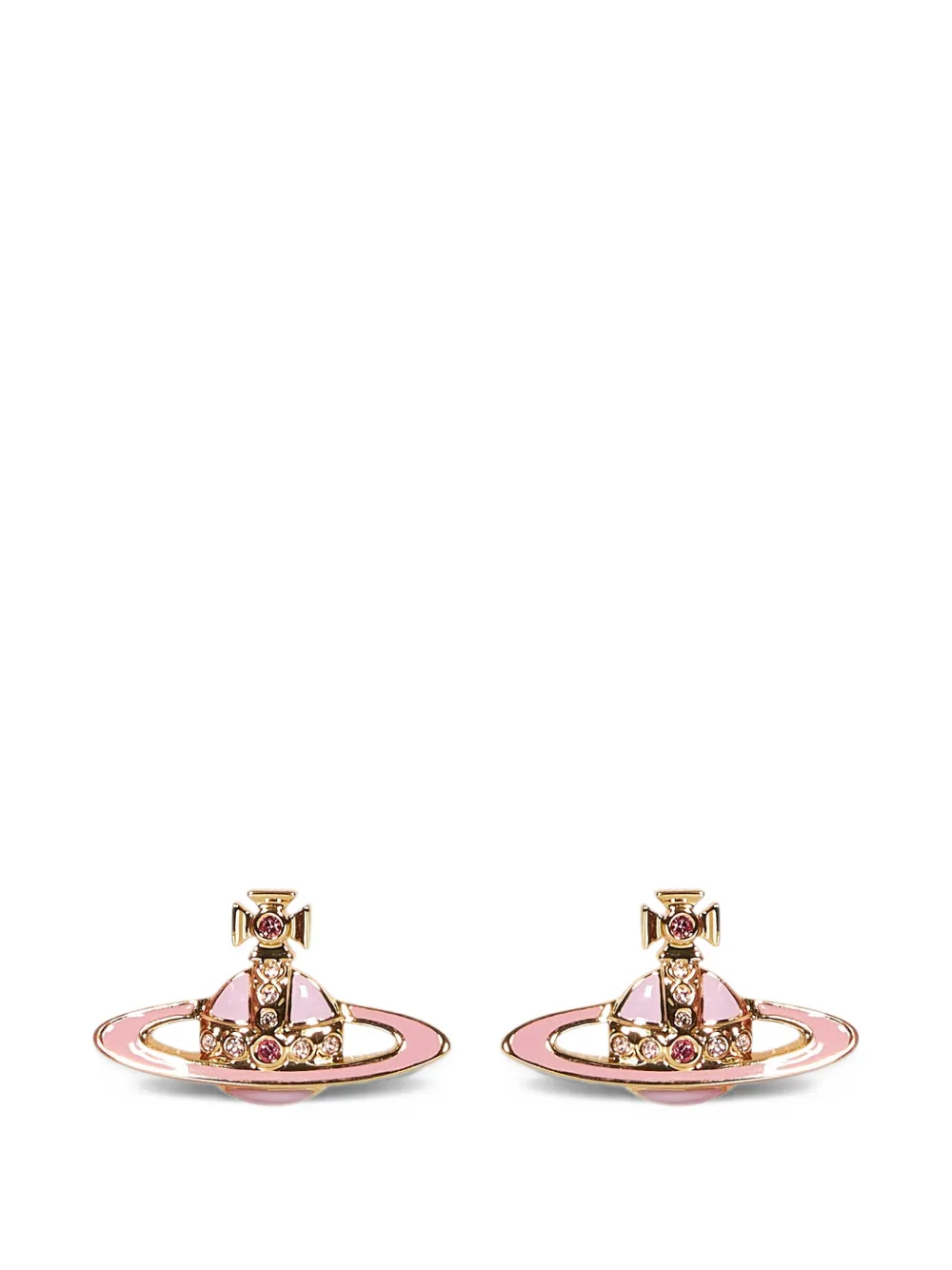 Vivienne Westwood small Neo Orb-motif earrings - Oro